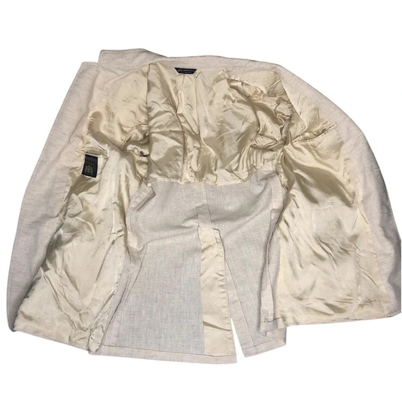 George Barry Men’s Vintage Single Breasted Linen Blazer - Picture 8 of 11